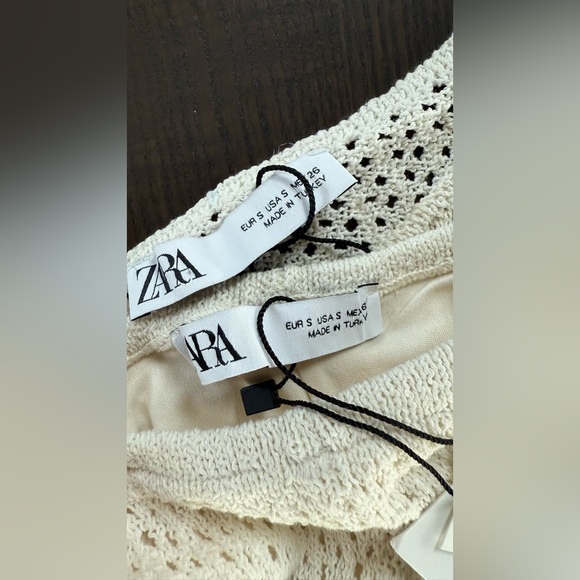 ZARA Crochet Two-Piece Set - Cream - Picture 7 of 7